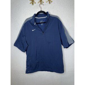 Nike Dri-Fit  Short Sleeve 1/4 Zip Windbreaker Baseball Golf Shirt Mens Med. R2